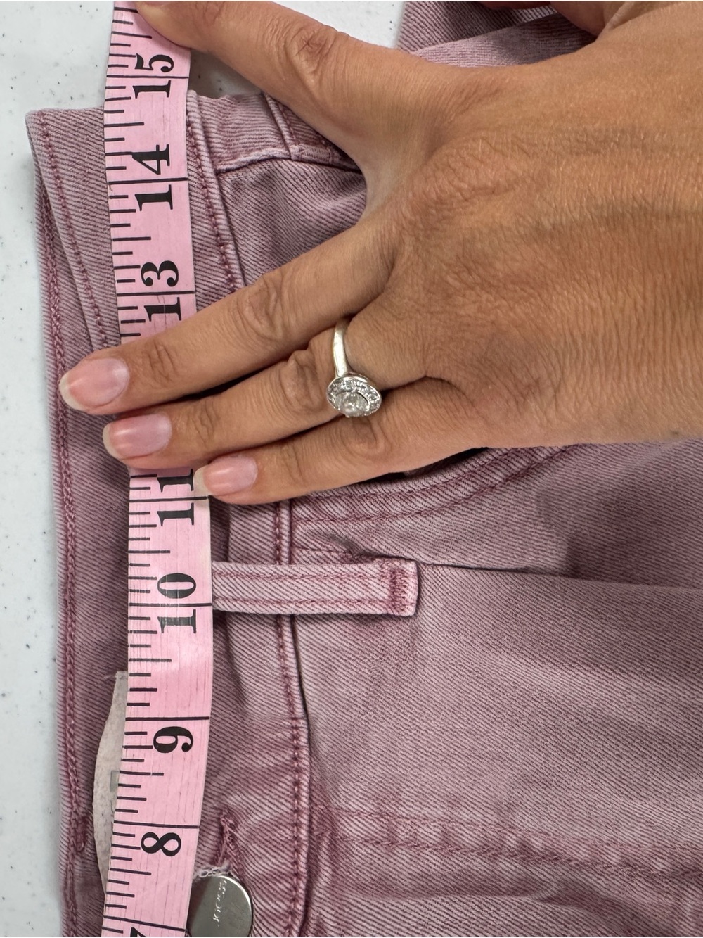Joe's Jeans The Pleated Wide Leg Ankle Denim High Rise Nostalgia Rose Pink Sz 28 - Picture 9 of 11